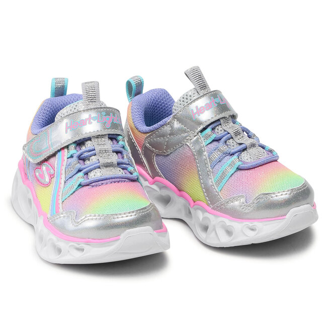 Skechers Sneakersy Skechers Rainbow Lux 302308N/SMLT Silver/Multi