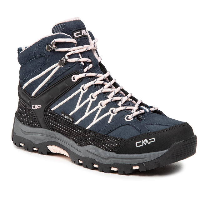 CMP Trekking-skor CMP Kids Rigel Mid Treking Shoe Wp 3Q12944J Asphalt/Rose 54UG
