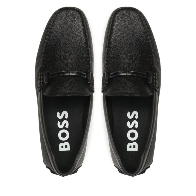 Mocassins Homme BOSS En Cuir Véritable - Confort Premium Et Style Élégant à Enfiler