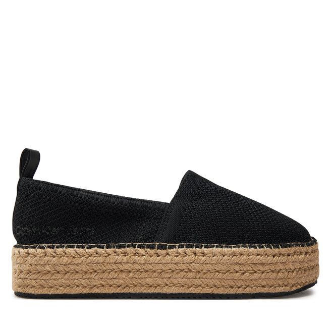 Espadryle Calvin Klein Jeans Platform Espadrille Uc - Czarny