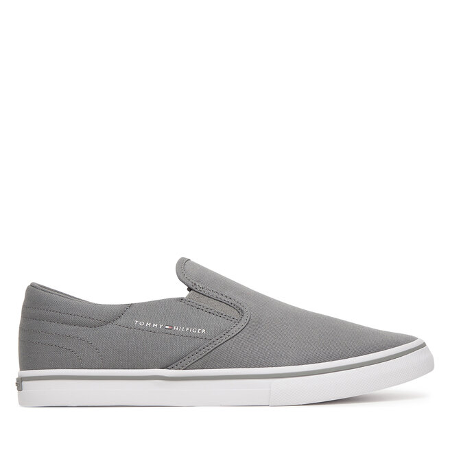 Tenisówki Tommy Hilfiger Vulc Core Slip On FM0FM05689 Szary - męskie