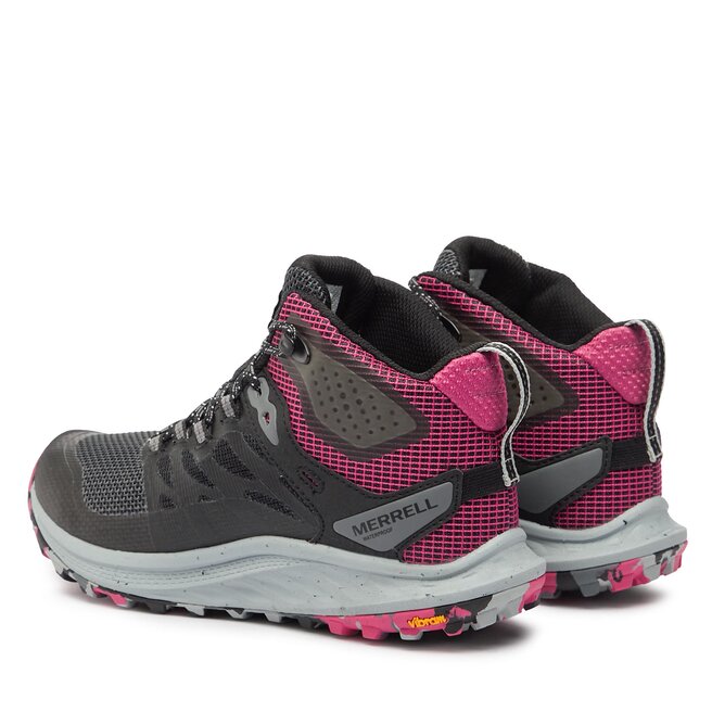 Merrell Bakancs Merrell Antora 3 Mid Wp J067582 Black/Fuchsia