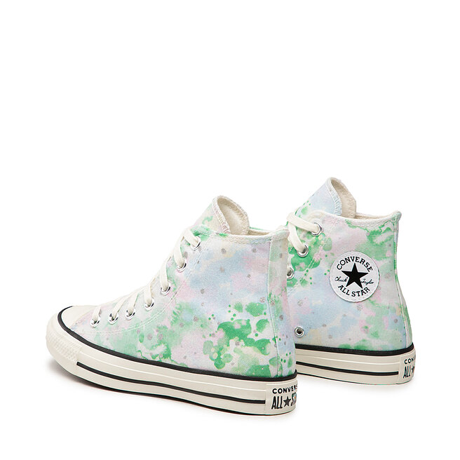 Modne superge Converse Ctas Hi 570765C Egret/Spring Green/Black • Eobutev.si