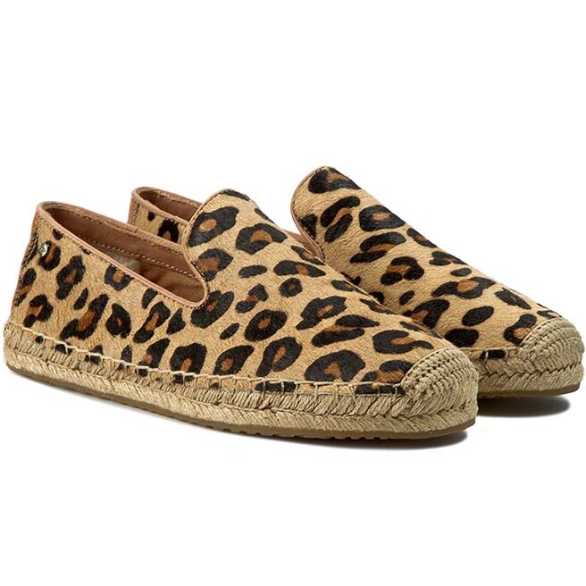 Espadrilles Ugg W Sandrinne Calf Hair Leopard 1007148 Celp de
