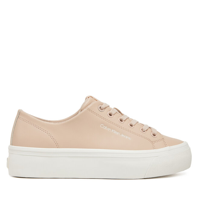 Sneakersy Calvin Klein Jeans Vulc Flatform Low Mg Lth - Różowy