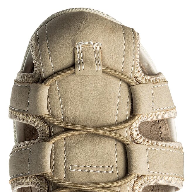 Escarpins Sandales GEOX En Cuir Beige Taille 39 - Talon Moyen - Occasion Bon état