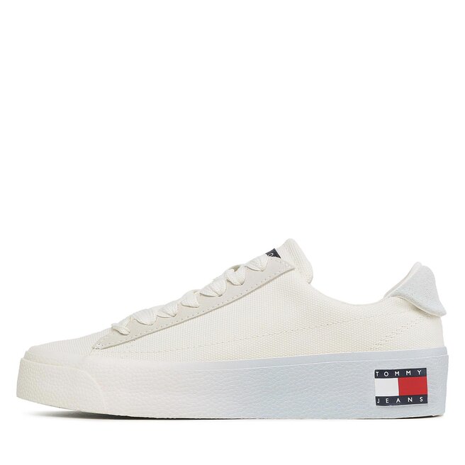 Tommy Jeans Гуменки Tommy Jeans Vulc Flatform Canvas EN0EN02096 Shimmering Blue CYO
