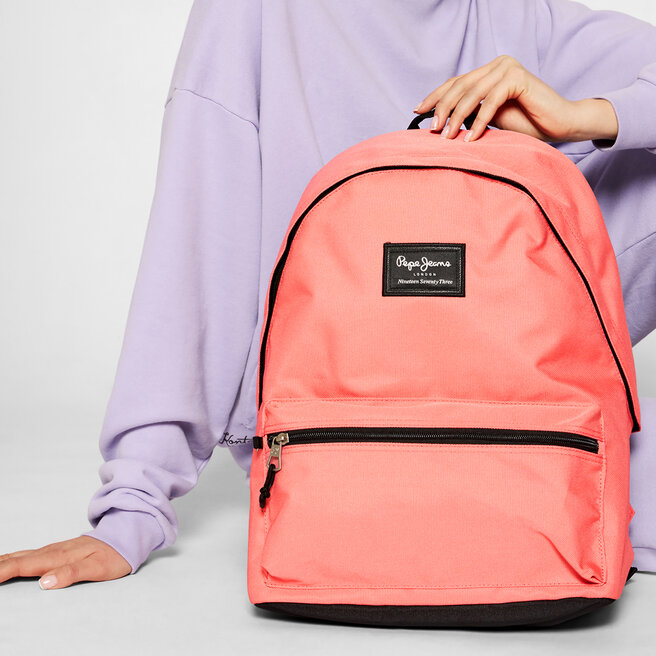 Kuprinė Pepe Jeans Aris Laptop Backpack PU120002 Pink 325 • Www.eavalyne.lt