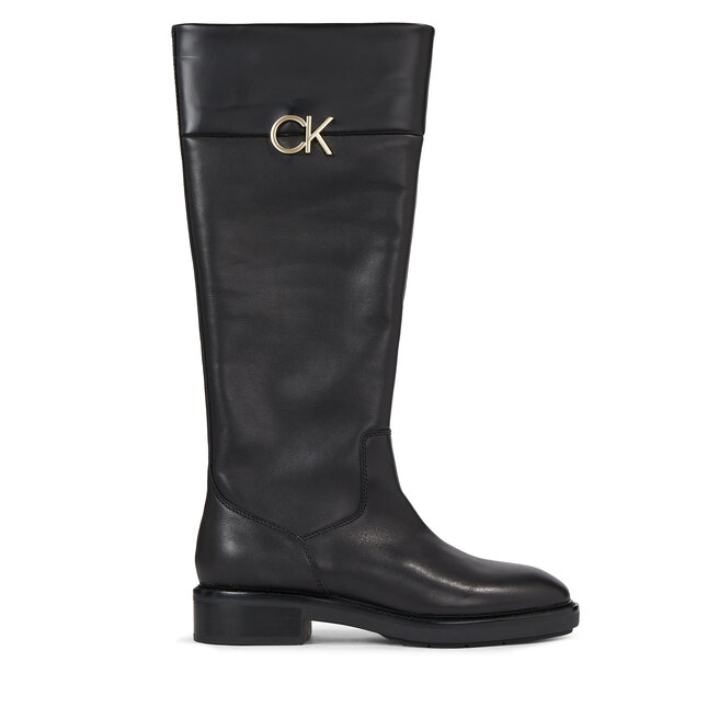 Μπότες Calvin Klein Rubber Sole Knee Boot W/Hw HW0HW01689 Ck Black BEH