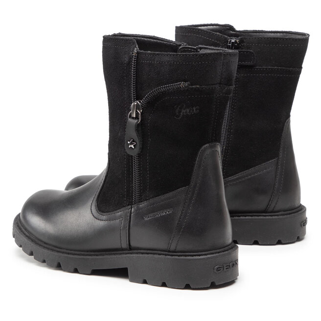 Geox Kozačky Geox J Shaylax G. Wpf B J16EYB 00043 C9999 S Black