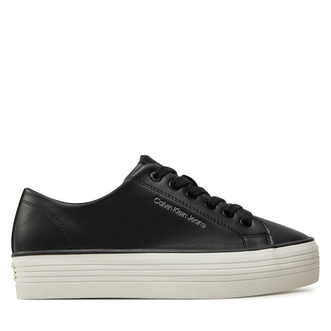 Tenisówki Calvin Klein Jeans Bold Vulc Flatf Low Lth In - Czarny