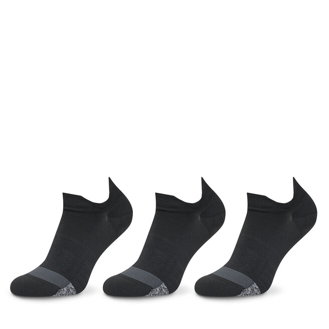 Zestaw 3 par niskich skarpet unisex Under Armour - Czarny