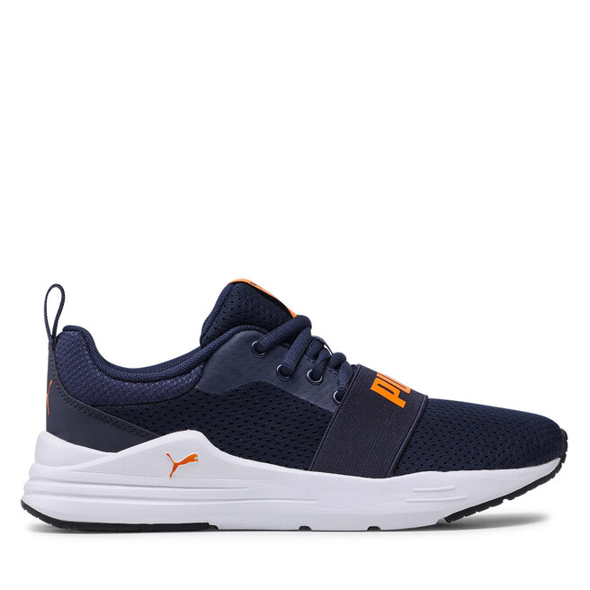 Puma Sneakersy Puma Wired Run Jr 374214 17 Peacoat/Vibrant Orange