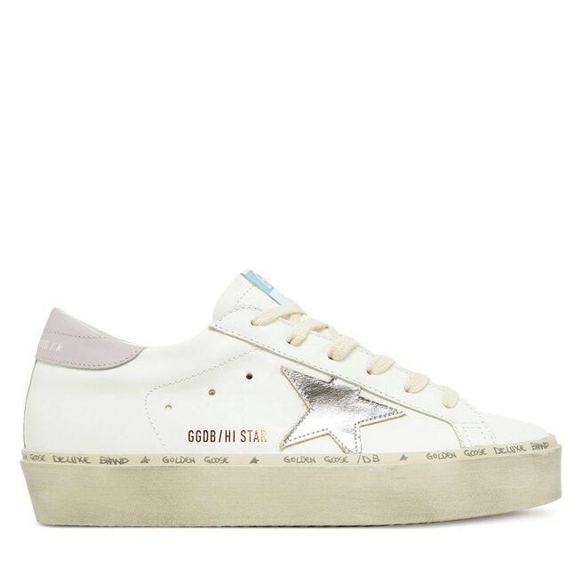 Sneakersy GOLDEN GOOSE Hi Star Classic With List - Biały