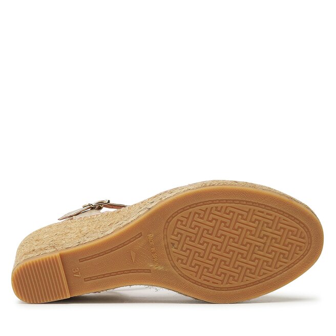 Espadrilles TONI PONS SIA-P En Cuir Pour Femme - Talon Compensé Élégant
