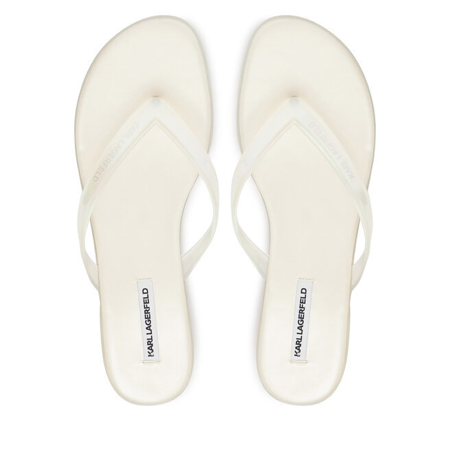 Japonki KARL LAGERFELD Jelly Hell KL83006 VT1 Biały -