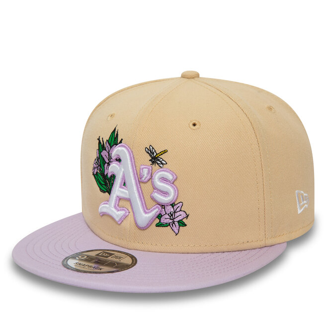 Czapka z daszkiem New Era Mlb Floral 950 Athletics - Beżowy