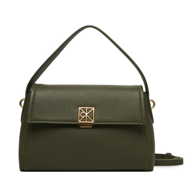 Torebka Calvin Klein Emblem Hw Pebble Shoulder Bag 25 LV04F3425G Zielony -