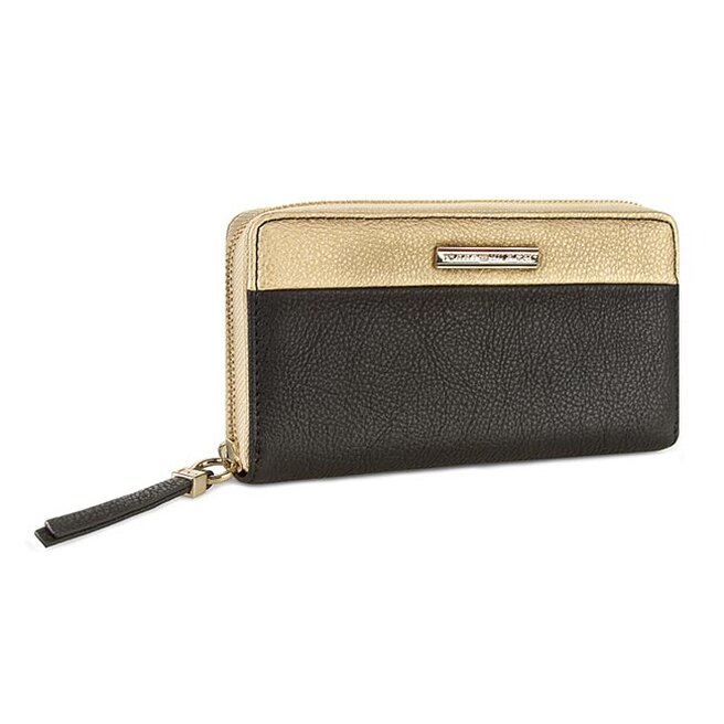 Tommy Hilfiger Ajándékszett Tommy Hilfiger Rachel Gift Set: Large Z/A Wallet + Keyf AW0AW01744 Black/Gold 902