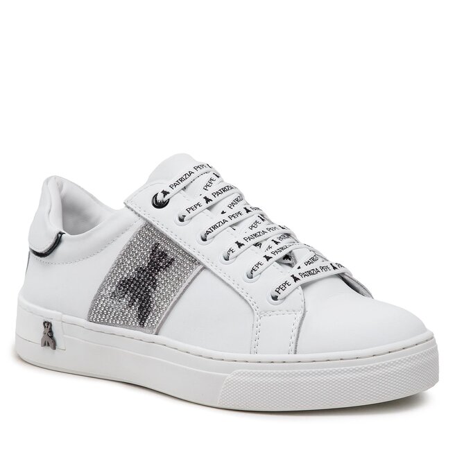 Patrizia Pepe Сникърси Patrizia Pepe PJ212.01 S Vitello Bianco/Nero