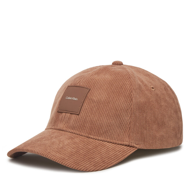 Czapka z daszkiem Calvin Klein Corduroy - Beżowy