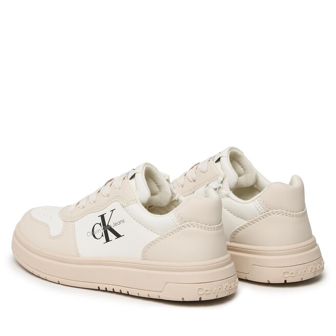 Calvin Klein Jeans Сникърси Calvin Klein Jeans Low Cut Lace-Up Sneaker V3X9-80552-1355 M Beige/Milk A360