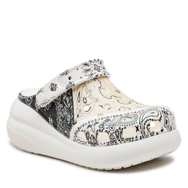Crocs Чехли Crocs Classic Crush Bandana Clog 208119 Chai/Multi