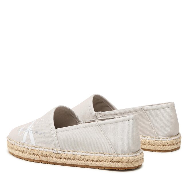 Espadryle Calvin Klein Jeans Espadrille Co Wn YW0YW01080 Eggshell