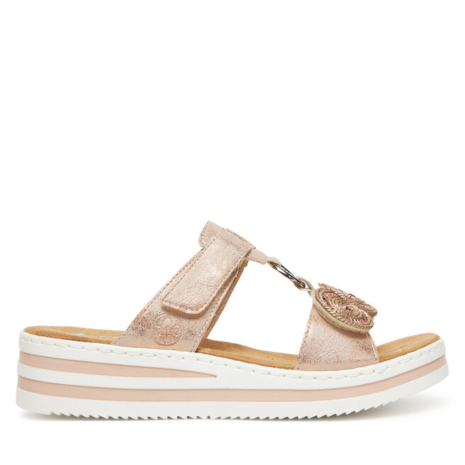 Klapki Rieker CEO-V0200-90 Różowy -