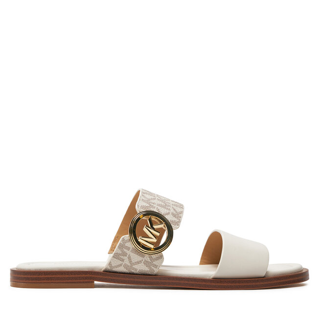 Klapki MICHAEL Michael Kors Vera Sandal - Écru