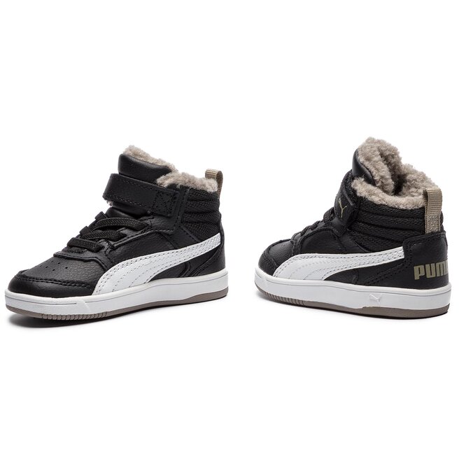 Puma Rebound Street V2 Fur V Inf 363921 04 Black White