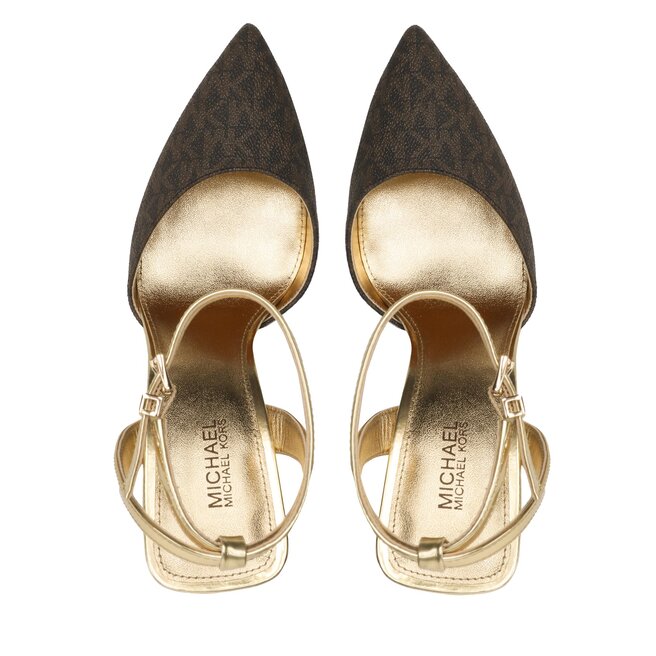 MICHAEL Michael Kors Sandali MICHAEL Michael Kors Imani Pump 40R3IMHP1B Brown/Gold