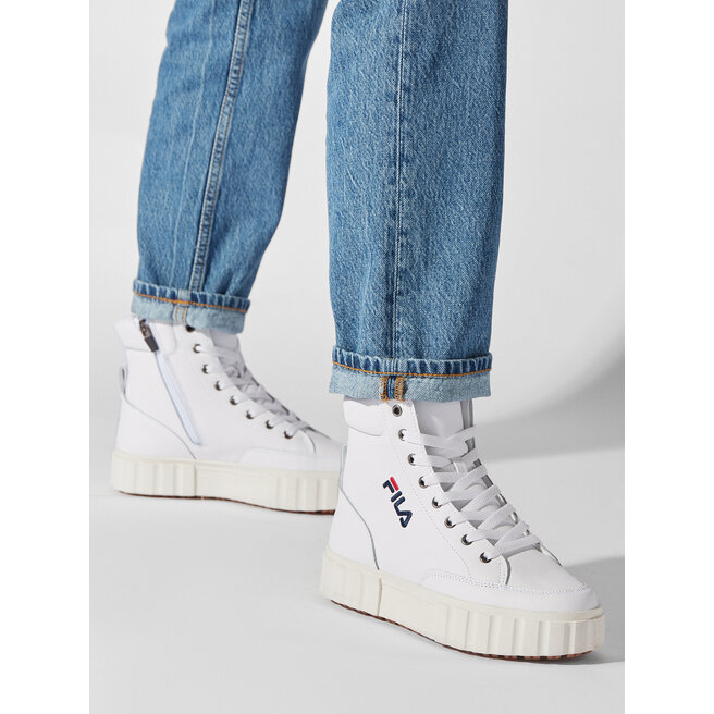 Botines blancos fila on sale