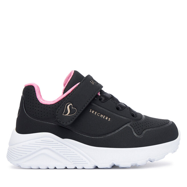 Sneakersy Skechers Uno Lite 310451N/BKRG Czarny - dziewczęce