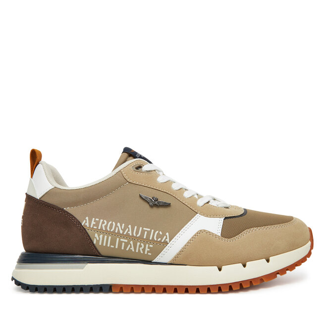 Sneakersy Aeronautica Militare - Beżowy