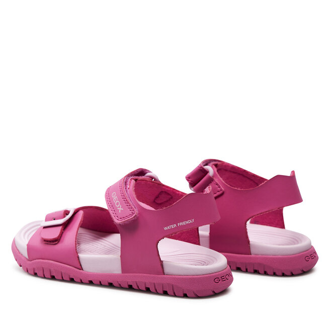 Sandali Geox J Fusbetto In Pelle Per Bambine - Comodi E Traspiranti - Foto 2