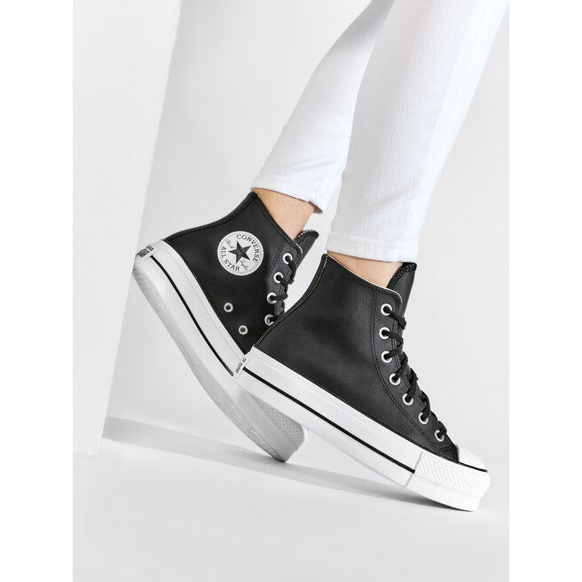 Converse Кецове Converse Ctas Lift Clean Hi 561675C Black/Black/White