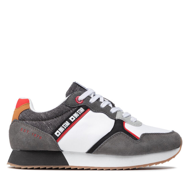 Air 8 Retro Wildleder-Sneakers when Rot Sneakers when BIG STAR JJ274286 White/Grey