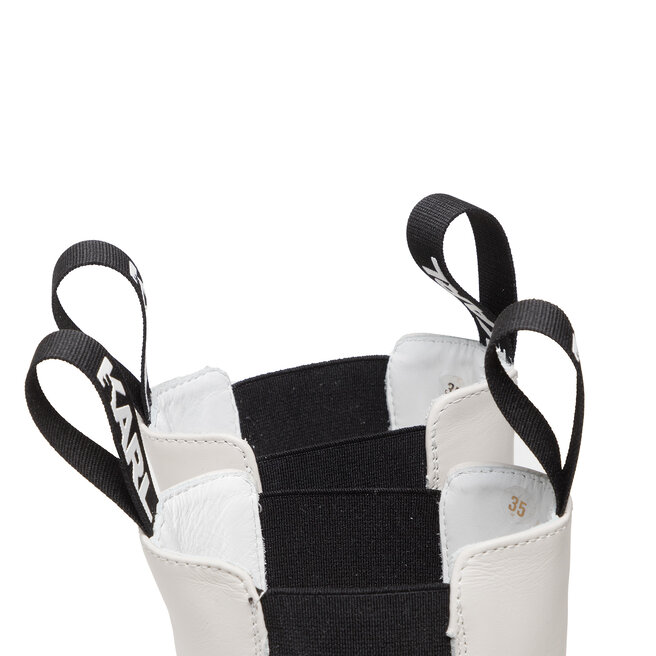 KARL LAGERFELD Боти тип челси KARL LAGERFELD KL41680 White Lthr