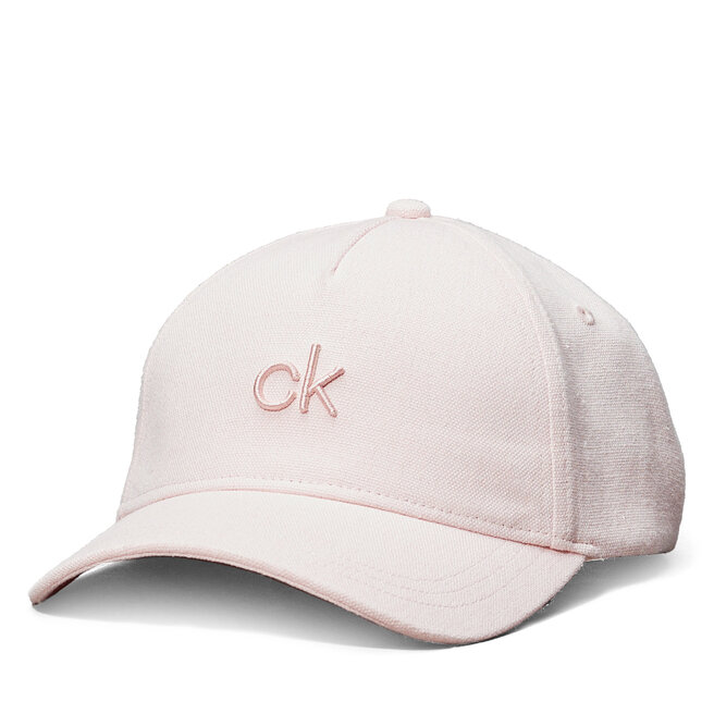 Czapka z daszkiem Calvin Klein Raised Embroidery - Różowy