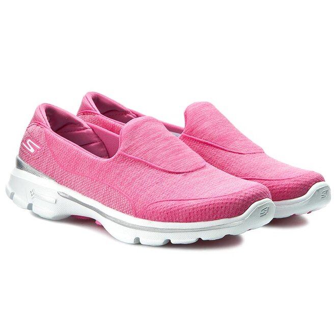 Sentido táctil Pico crecer Zapatos Skechers Go Walk 3 14046/HPK Hot Pink • Www.zapatos.es