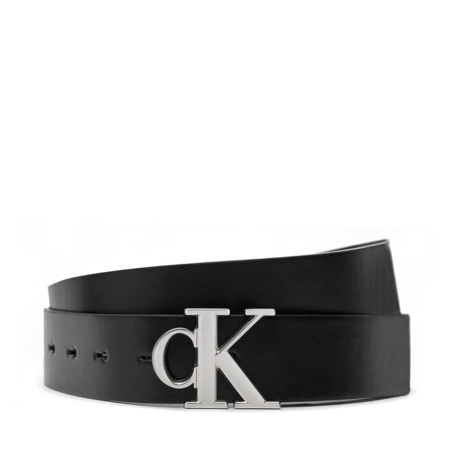 Pasek Damski Calvin Klein Jeans Mono Pl Rev Lthr Belt - Czarny