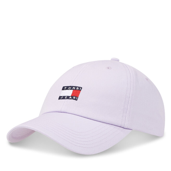 Czapka z daszkiem Tommy Jeans Heritage - Fioletowy