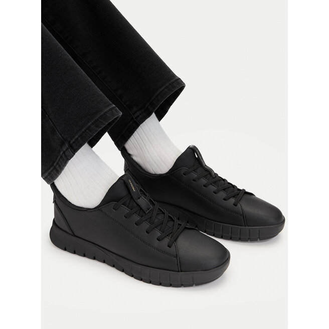 Sneakersy Geox D Flextride Plus D657SC 09B15 C9999 Czarny