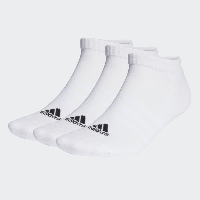 Skarpety stopki unisex adidas Cushioned Low-Cut Socks 3 Pairs - Biały