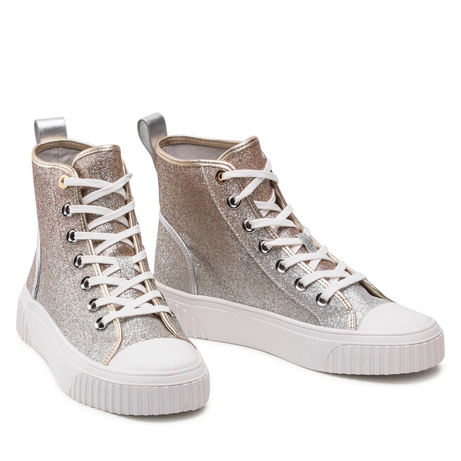 MICHAEL Michael Kors Sneakers aus Stoff MICHAEL Michael Kors Gertie High Top 43S2GTFE6D Silv/Plgold