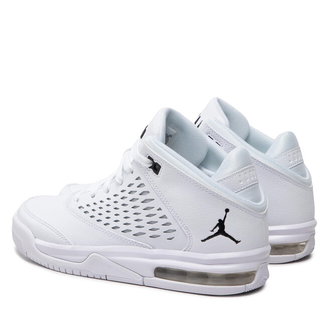 Zapatos Jordan Flight 4 Bg 921201 100 White/Black •