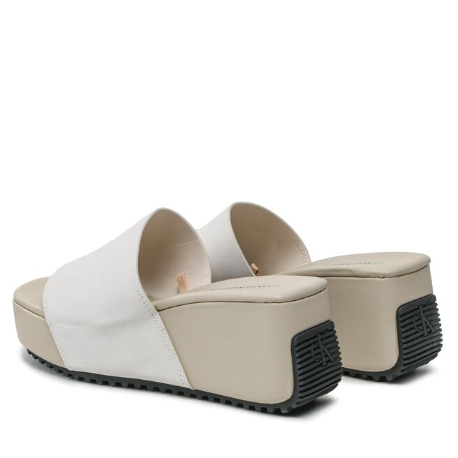 Calvin Klein Jeans Чехли Calvin Klein Jeans Wedge Block Sandal Su Con YW0YW01015 Ancient White YBH