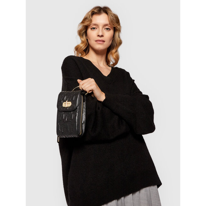 Tommy Hilfiger Τσάντα Tommy Hilfiger Turnlock 3 Way Crossover Mono AW0AW10485 BLK