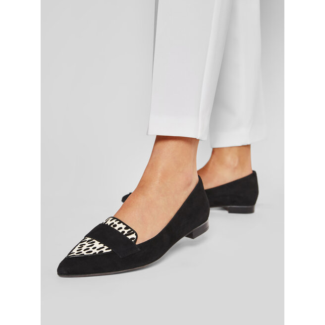 clarks leopard print loafers